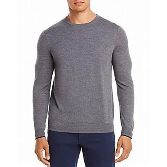Dylan Gray Crewneck Wool Blend Men's Sweater Grey Size Large - Picture 1 of 1